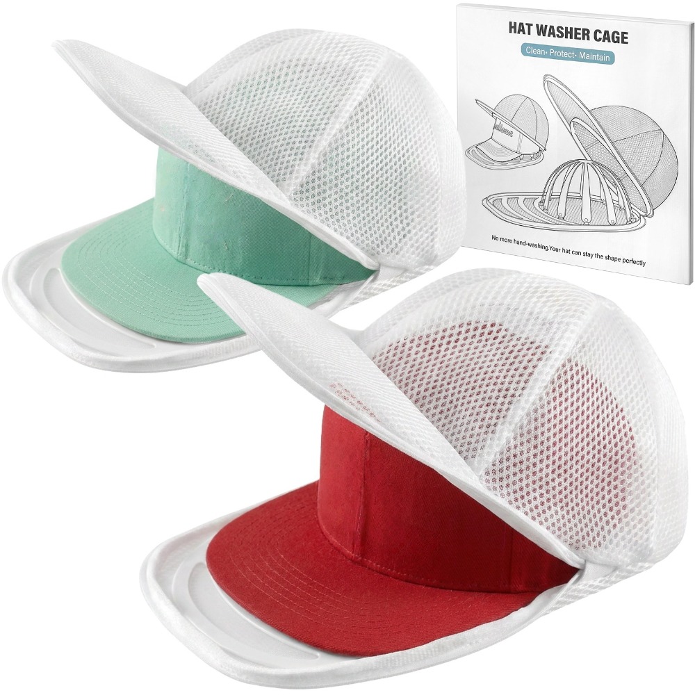 Baseball Cap Fitted - 세탁기용 모자 세척 케이지 2/4팩, 메쉬