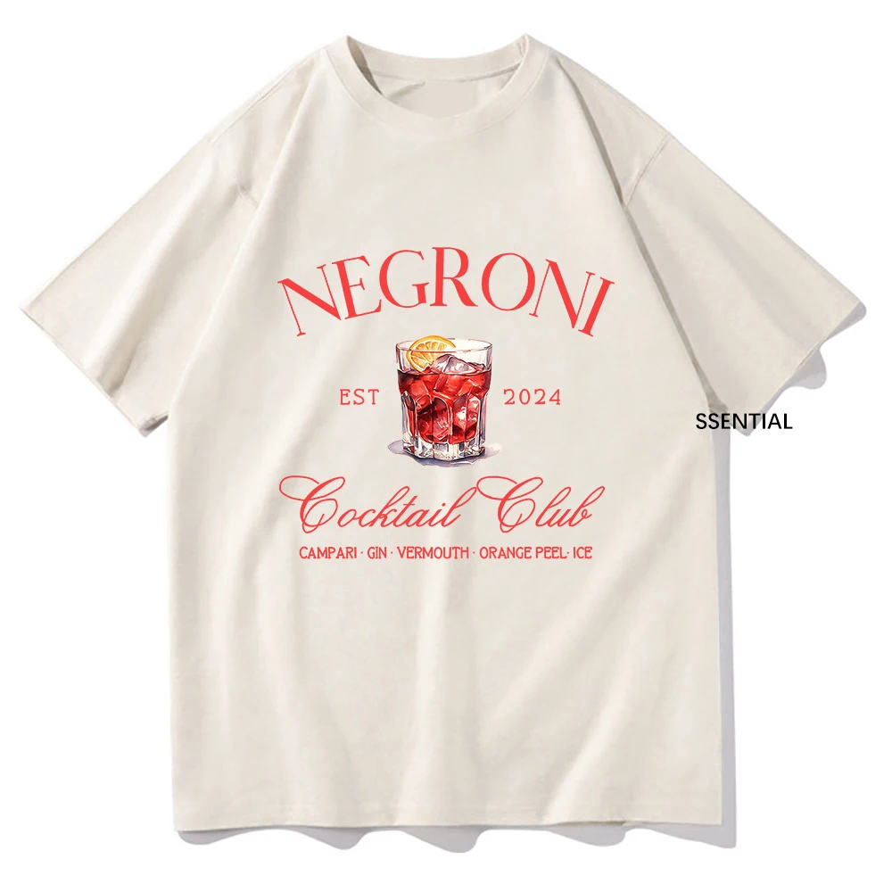 Street Fashion Magazine - Negroni 남녀공용 소셜 클럽 티셔츠, 패션
