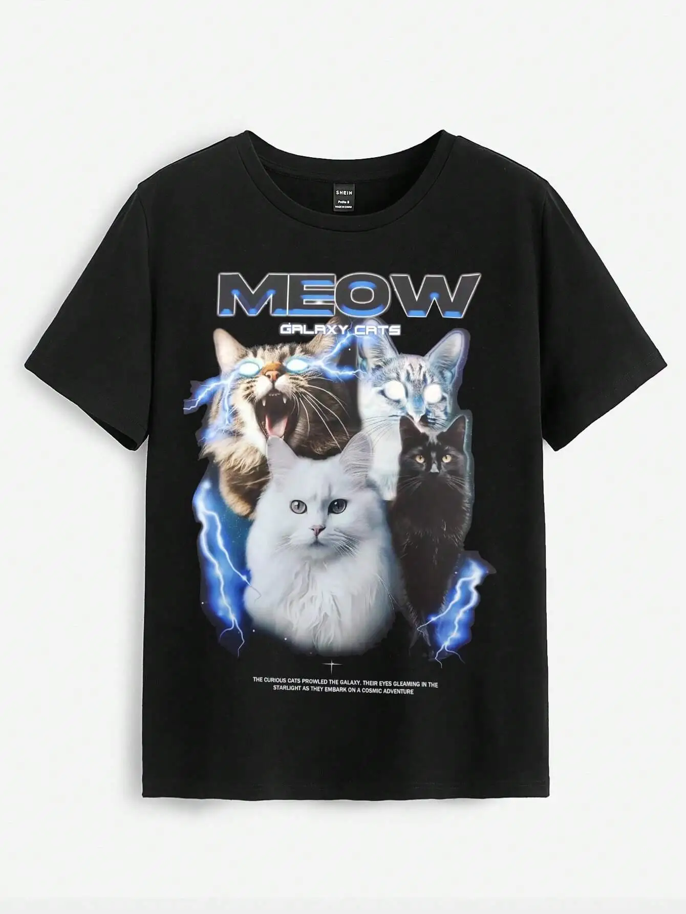 Fashion Street Cat - 여성용 빈티지 티셔츠, 재미있는 고양이 인쇄,