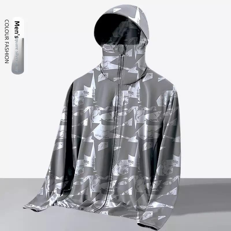 Reflective Jacket Running - 남녀공용 여름 루즈핏 후드형 야외 자외선