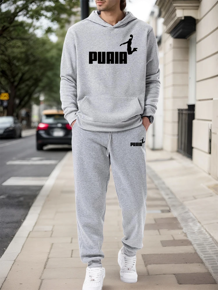 Street Fashion Male - 남성 세트/후드티/바지 2026 가을 겨울 캐주얼