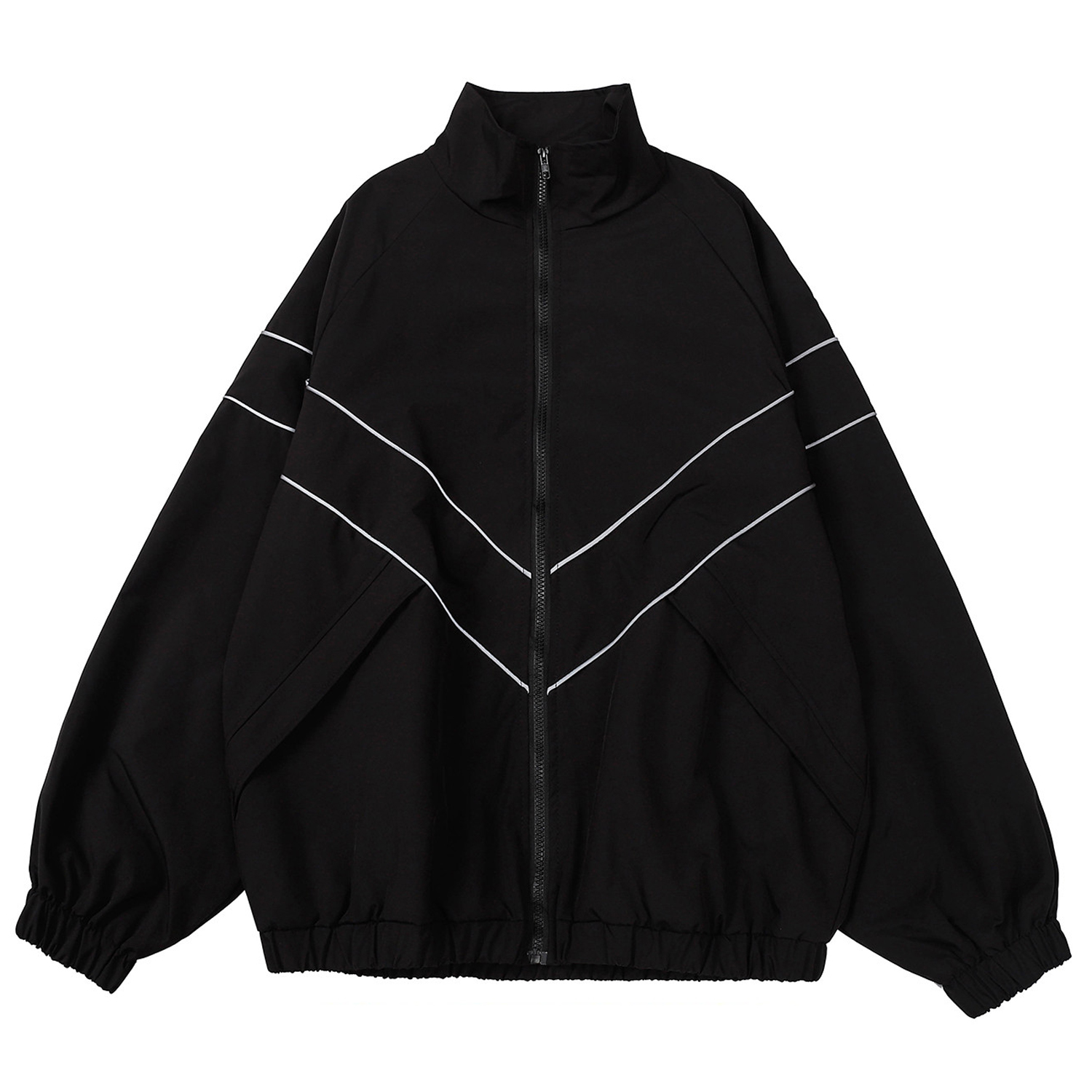 Reflective Jacket Running - 반사 스트라이프 자켓 윈드 브레이커 코트