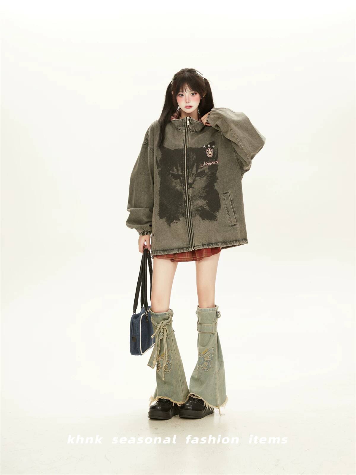 여성 데님 재킷 2026 가을 여성 빈티지 아메리칸 워 - Fashion Street Cat 리뷰 및 가격