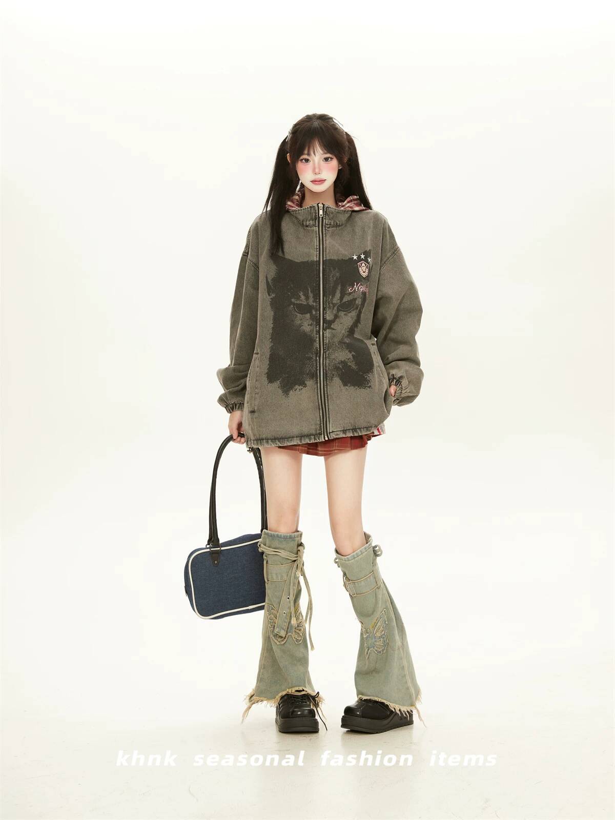여성 데님 재킷 2026 가을 여성 빈티지 아메리칸 워 - Fashion Street Cat 리뷰 및 가격