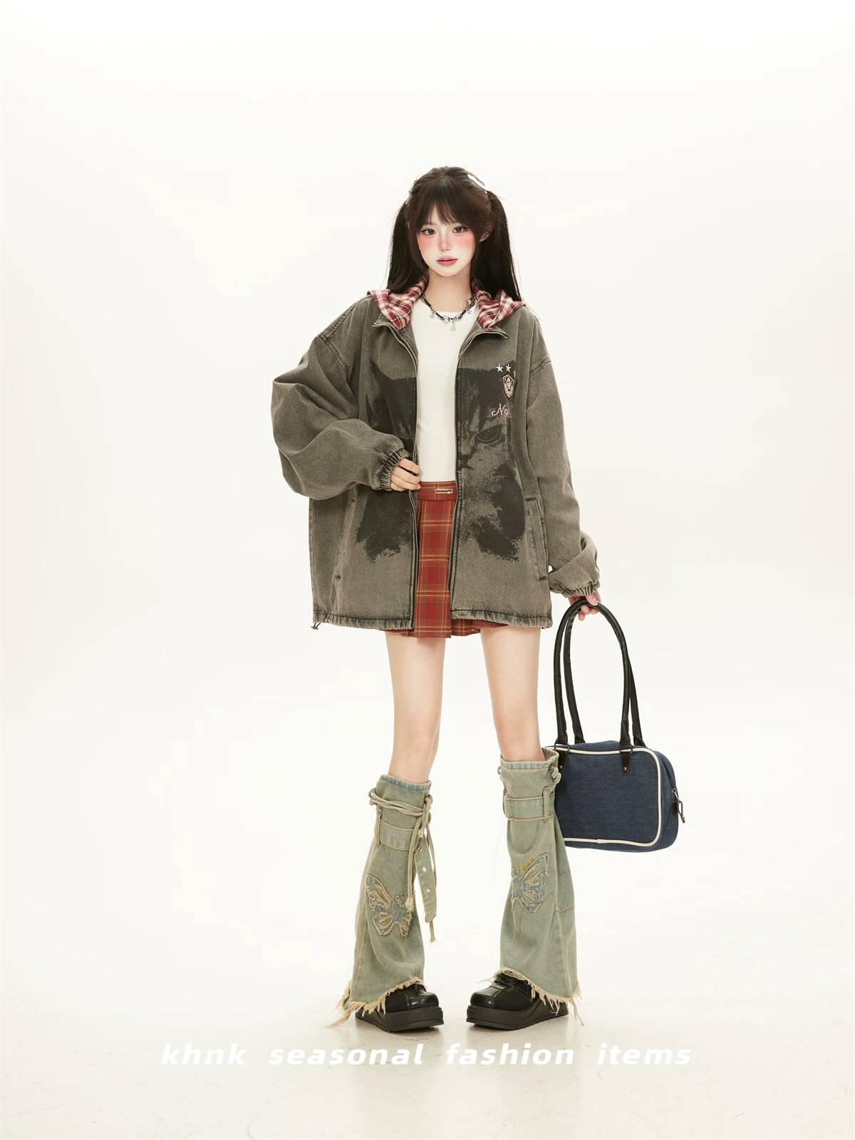 여성 데님 재킷 2026 가을 여성 빈티지 아메리칸 워 - Fashion Street Cat 리뷰 및 가격