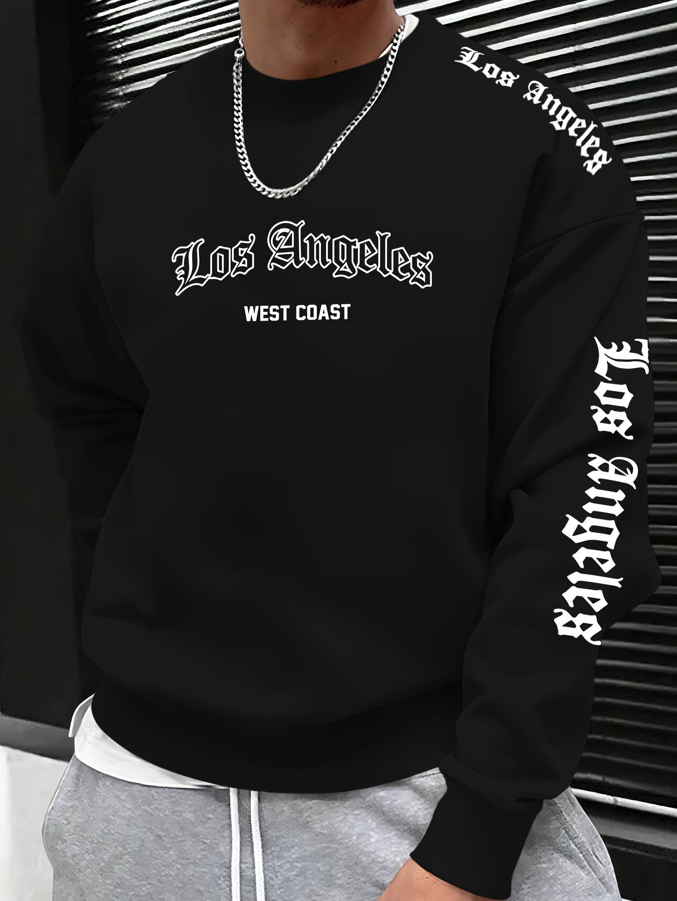 2026 가을/겨울 남성 레터 프린트 라운드넥 스웨트셔 - Fashion Streetwear 리뷰 및 가격