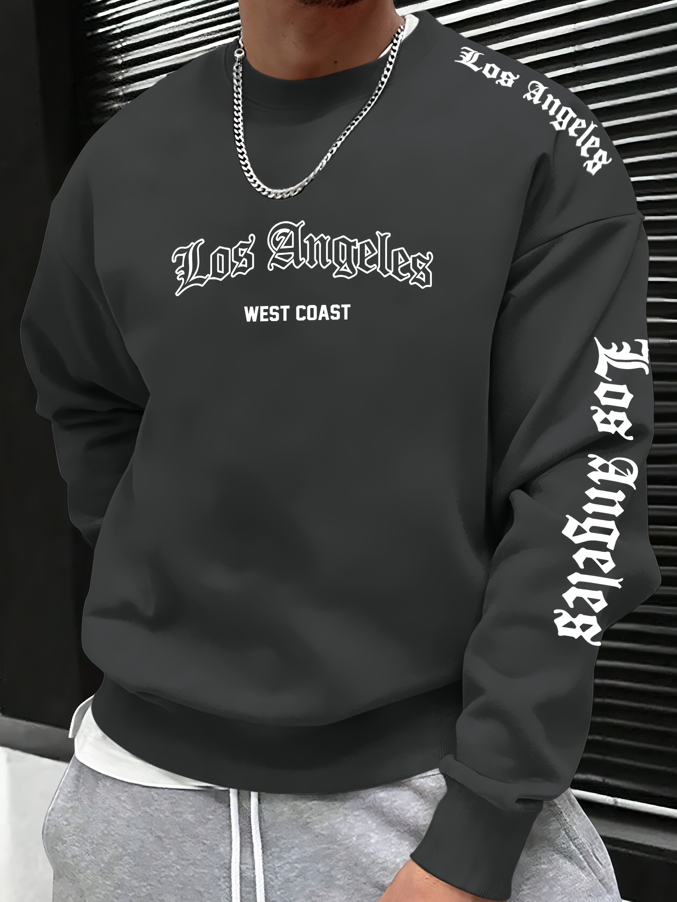 2026 가을/겨울 남성 레터 프린트 라운드넥 스웨트셔 - Fashion Streetwear 리뷰 및 가격