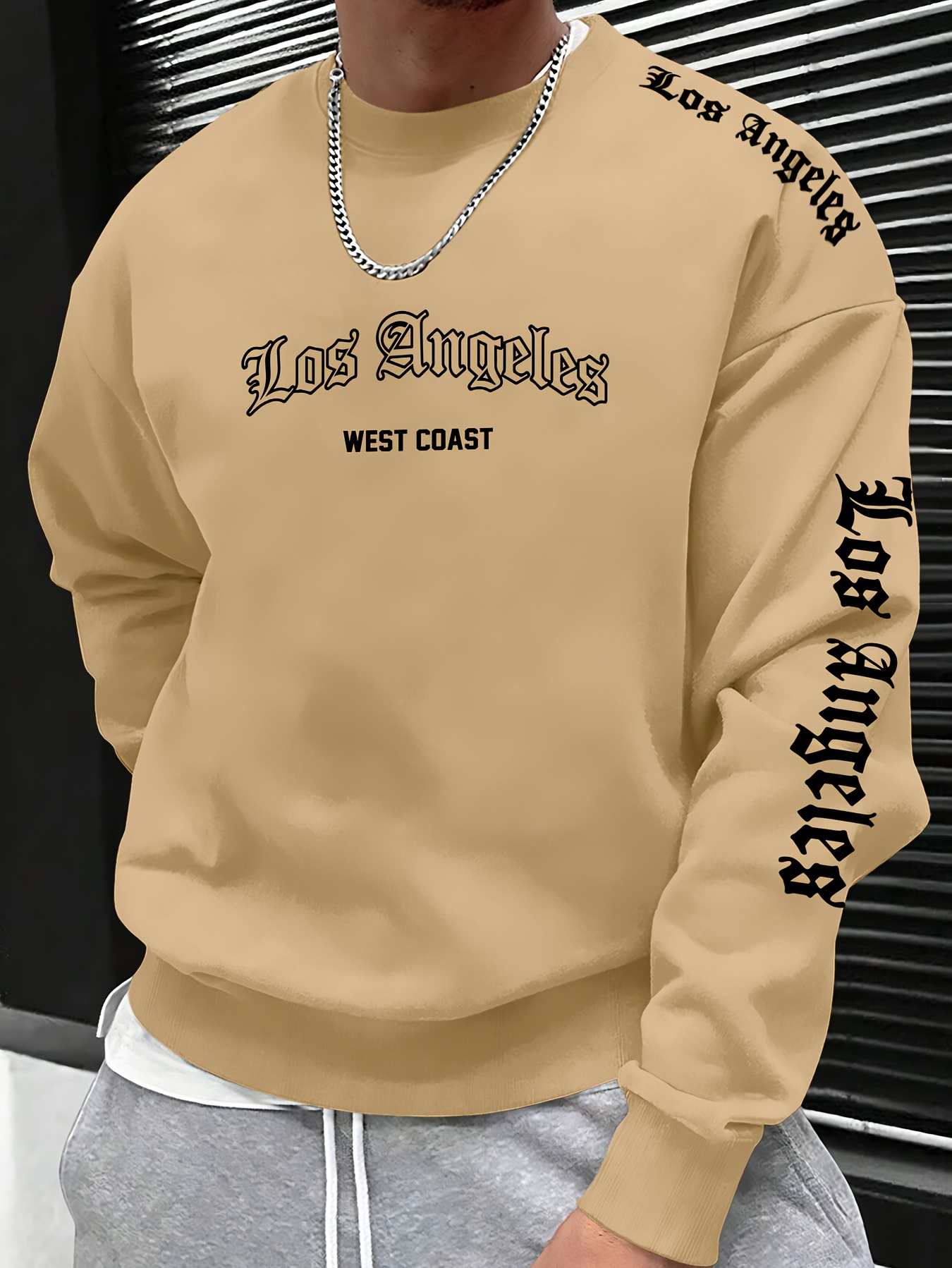 2026 가을/겨울 남성 레터 프린트 라운드넥 스웨트셔 - Fashion Streetwear 리뷰 및 가격