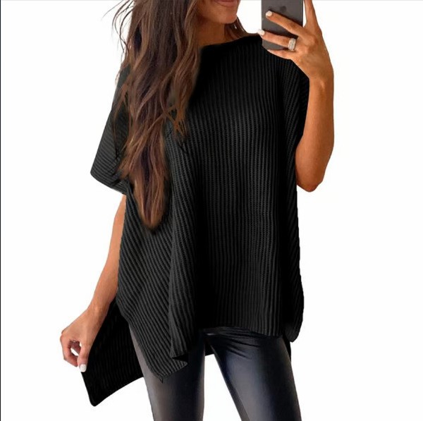 여성용 반팔 티셔츠 캐주얼 티셔츠 루즈핏 라운드넥 오버 - Longline Tee Oversized 리뷰 및 가격