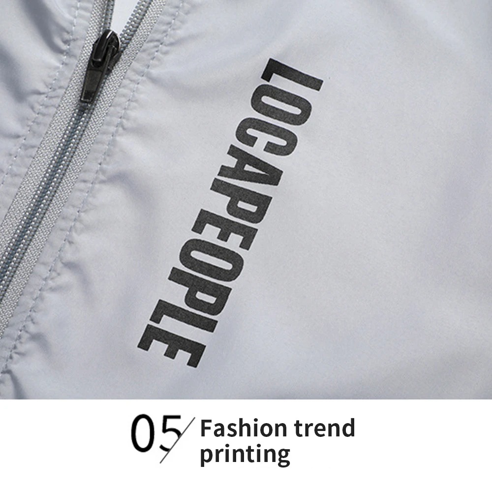 남성용 후드형 자외선 차단 재킷, 가벼운 아웃도어 윈드 - Reflective Jacket Running 리뷰 및 가격