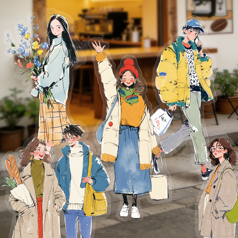 20개/팩 패션 소녀 의상 테마 스티커 트렌디한 스트릿 - Street Fashion Theme 리뷰 및 가격