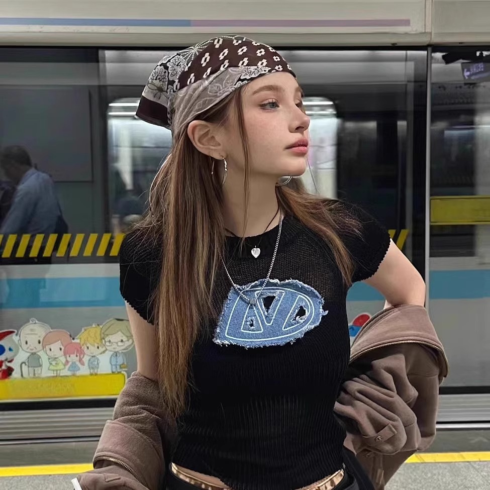 레트로 아메리칸 스타일 헤드스카프 헤어밴드 장식 트렌디 - Street Fashion Girls 리뷰 및 가격