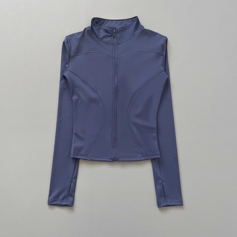 여성용 운동 재킷 스트레치 장착 지퍼 앞 긴 소매 달리 - Reflective Jacket Running 리뷰 및 가격