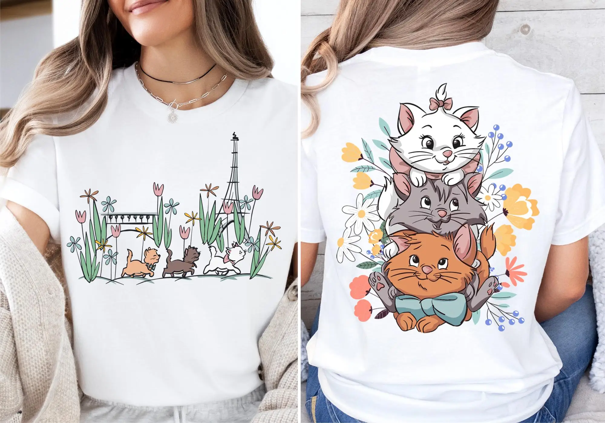 여성 여름 만화 새 티셔츠 The Aristocats  - Fashion Street Cat 리뷰 및 가격