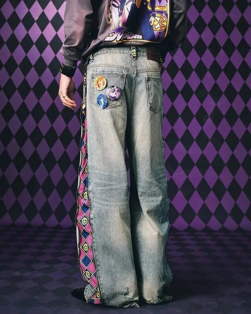 Y2K 스트리트웨어 남성 힙합 하라주쿠 2피스 세트 애 - Street Fashion Male 리뷰 및 가격