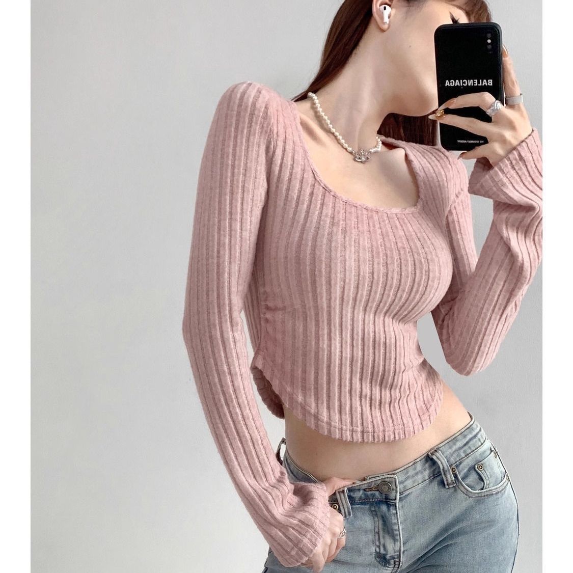 스웨터 점퍼 풀오버 여성 아메리칸 롤드 차이니즈 스타일 - Street Fashion Urban 리뷰 및 가격