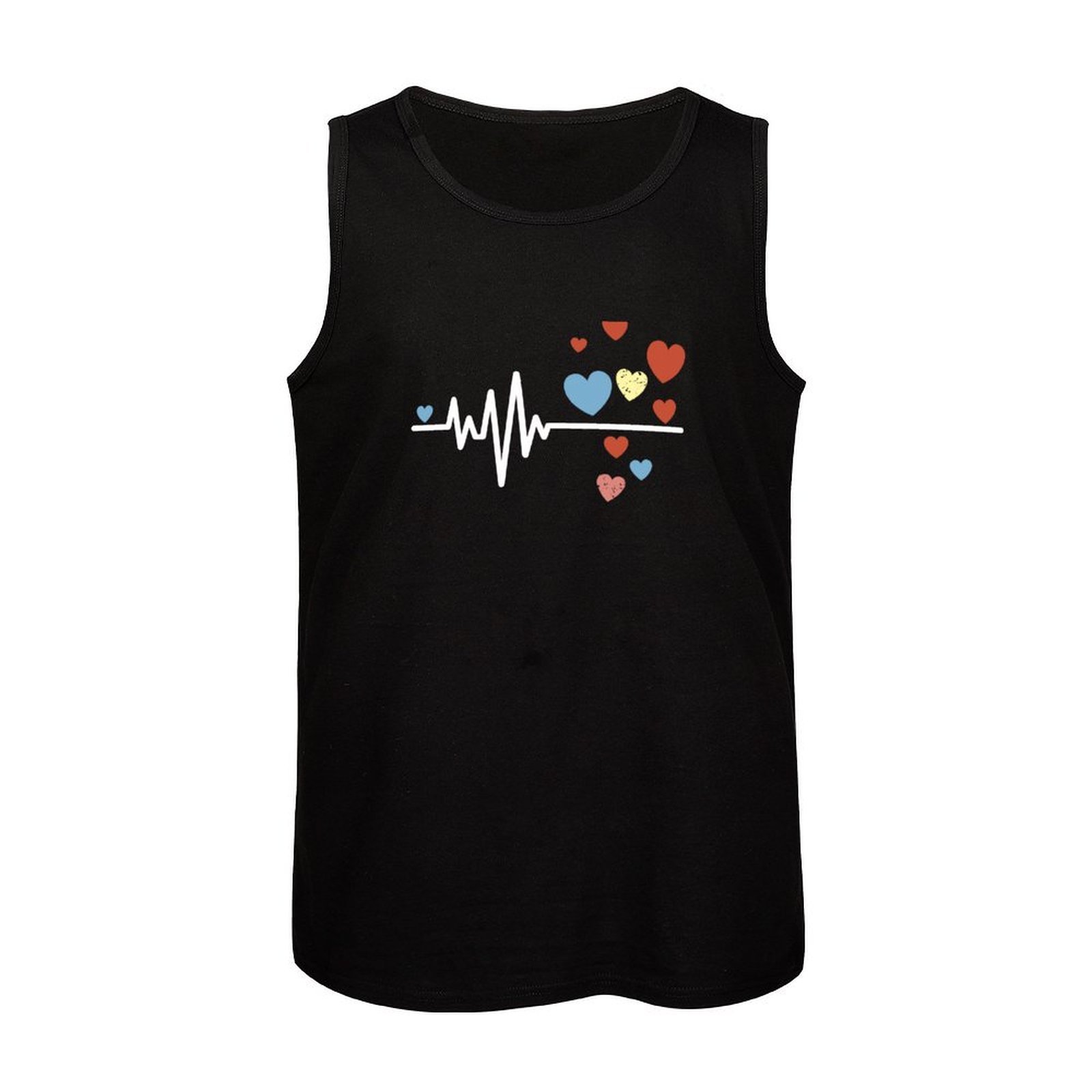 사랑의 하트비트, 하트 EKG 탱크탑 스트리트 패션 탱 - Street Fashion Urban 리뷰 및 가격