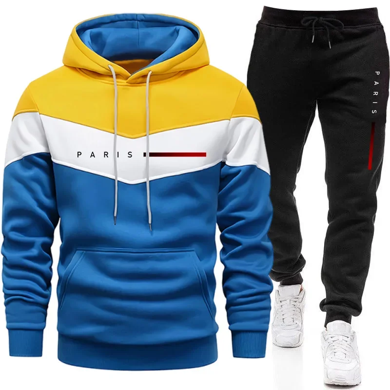 파리 패션 남성 후드티 세트 데일리 캐주얼 스포츠 후드 - Street Fashion Male 리뷰 및 가격