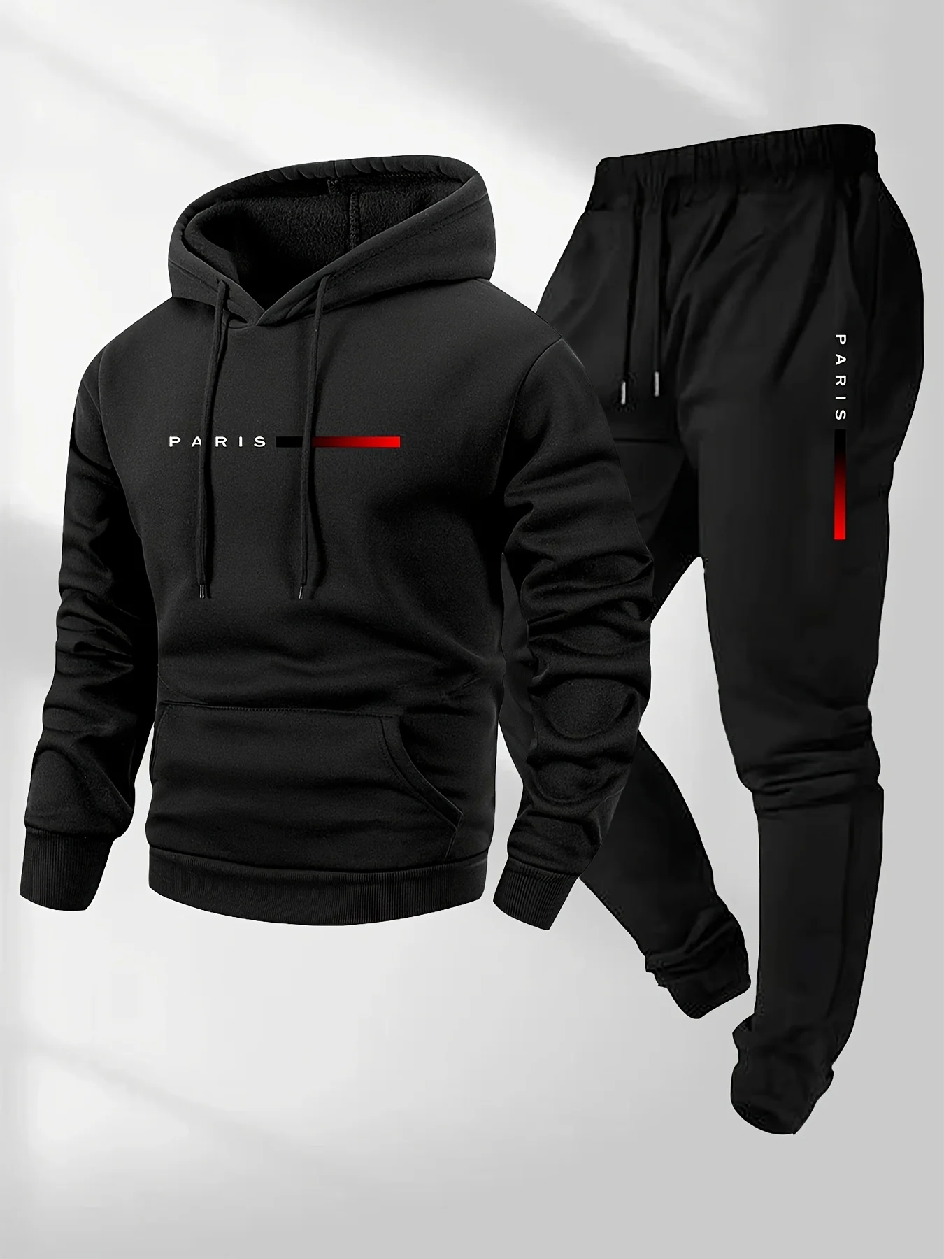 새로운 트렌드 스트리트 패션 레터 프린트 스포츠웨어 세 - Street Fashion Male 리뷰 및 가격