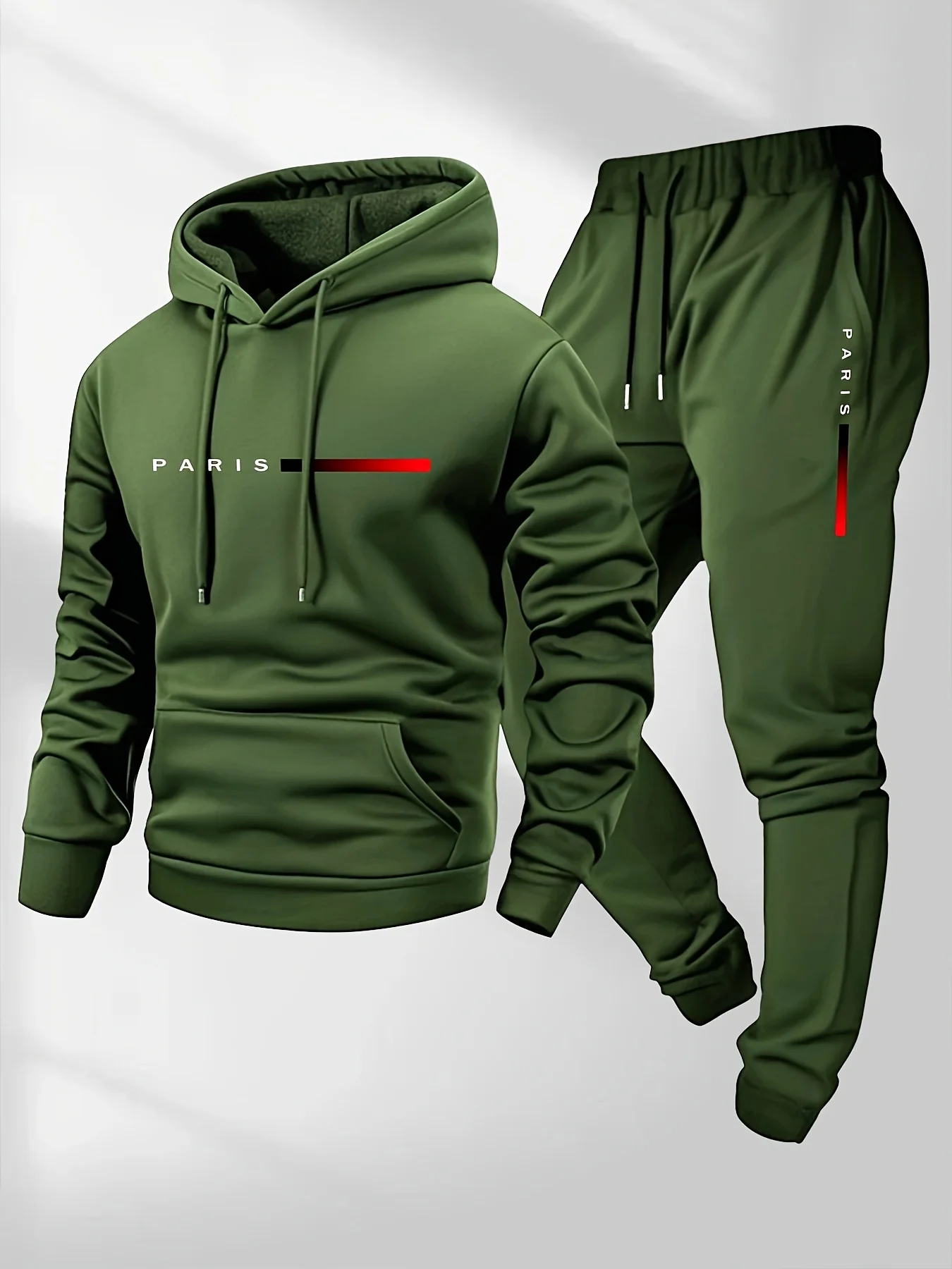 새로운 트렌드 스트리트 패션 레터 프린트 스포츠웨어 세 - Street Fashion Male 리뷰 및 가격