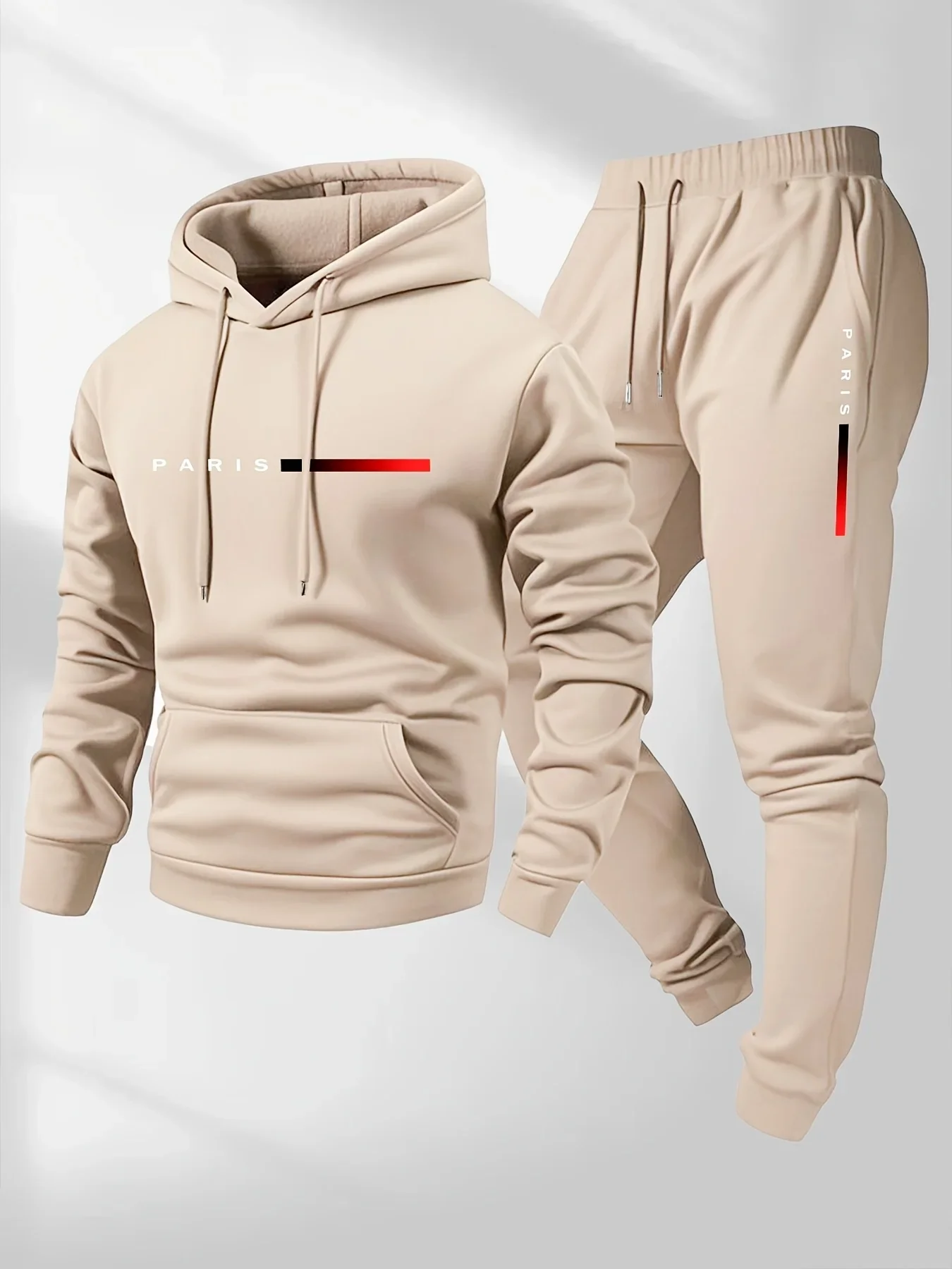 새로운 트렌드 스트리트 패션 레터 프린트 스포츠웨어 세 - Street Fashion Male 리뷰 및 가격