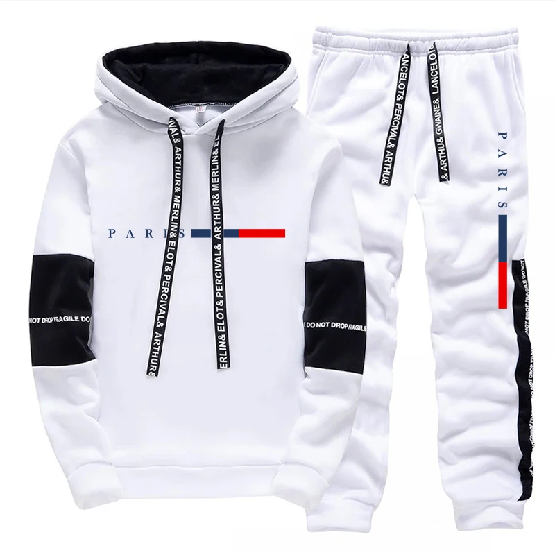 남성 세트/후드티/바지 파리 패션 가을 겨울 캐주얼 스 - Street Fashion Male 리뷰 및 가격
