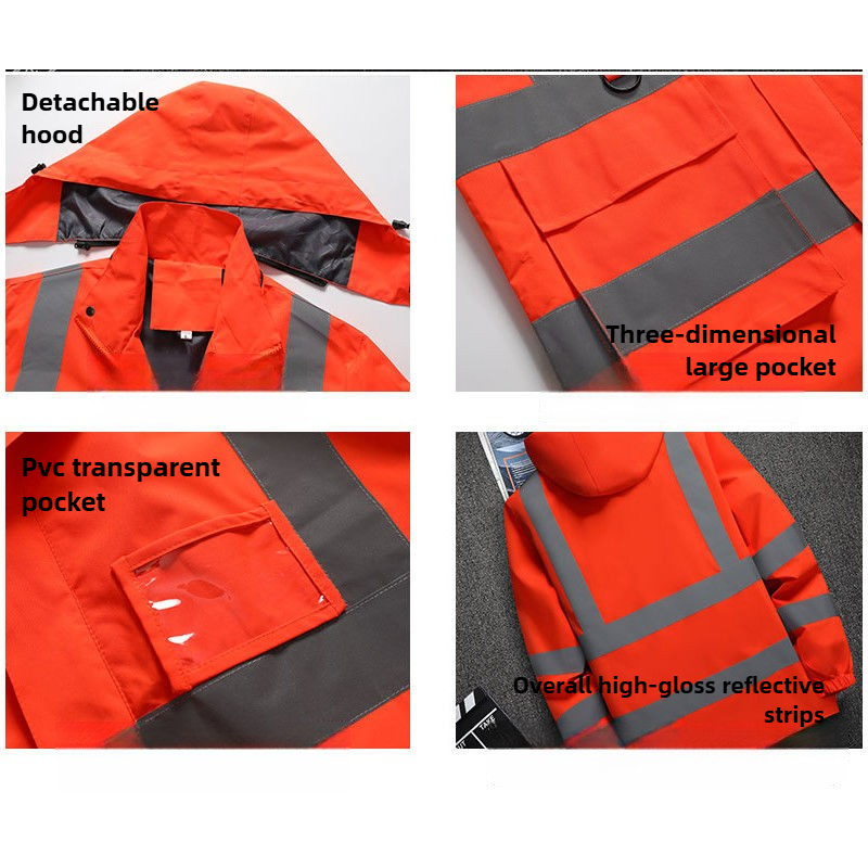 남성 작업복 재킷 건설 의류 건축 의류 야외 작업복 방 - Reflective Jacket Running 리뷰 및 가격